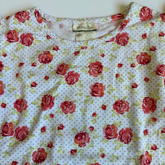 Matilda Jane Georgia It's A Wonderful Parade Floral Ruffle Top 6 - Picture 5 of 9